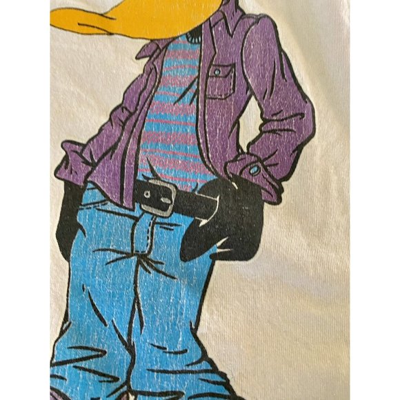 Looney Tunes 1994 Sun Sportswear Large Shirt Vintage Daffy Duck Tweety Bugs READ - Picture 14 of 16